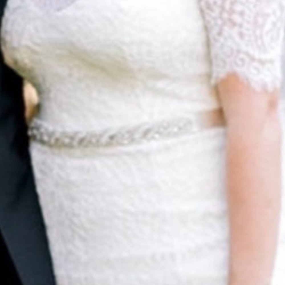 Wedding gown belt/sash.